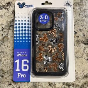 Disney iPhone 16 Pro Case - Black and Brown